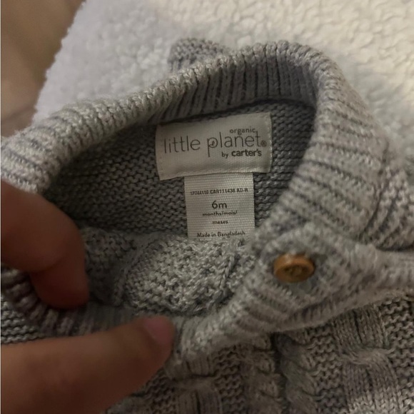 Carter's Organic Gray Knit Sweater - Picture 4 of 5